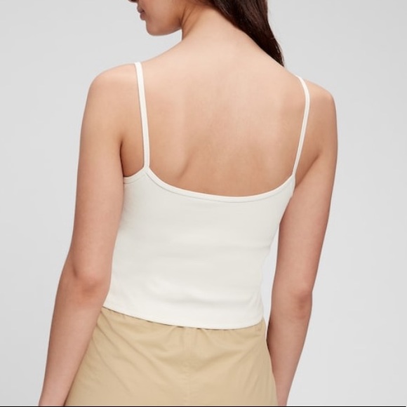 Gap Cropped Ribbed Blackout Brami Cami Sports Bra Purple Eggplant size XL - Picture 8 of 8